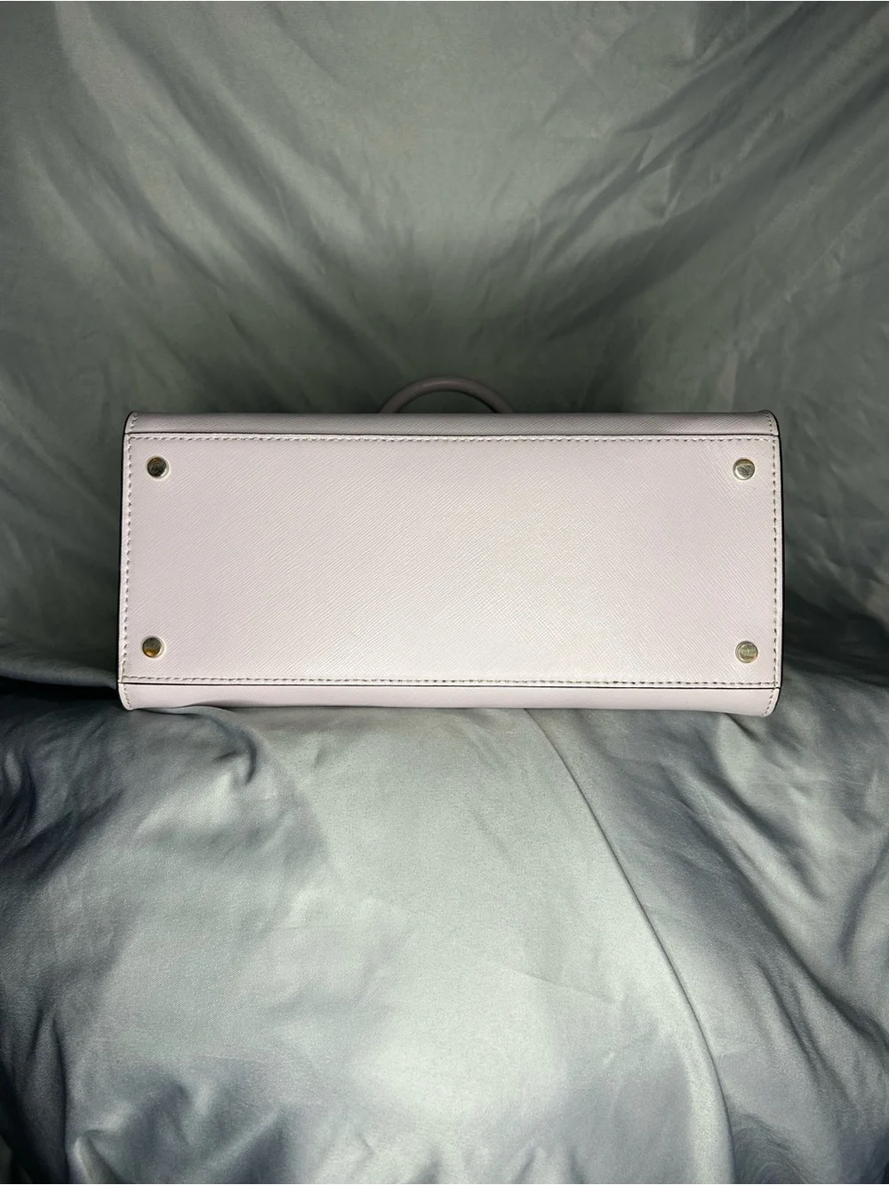 kate spade Light Lavender Leather Satchel with Gold Logo